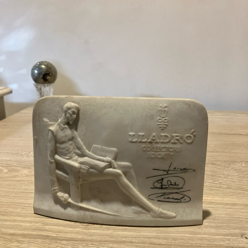 1985 Lladro Collector's Society Don Quixote Display Plaque